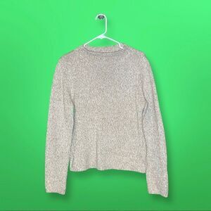 Liz Claiborne Knit Sweater Beige‎ Crew Neck Long Sleeve Casual